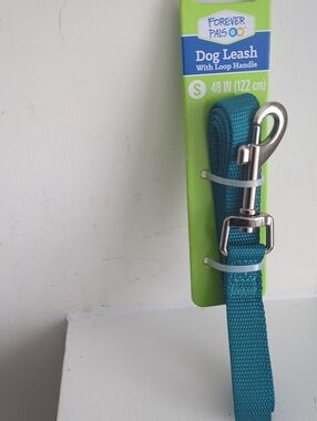 Forever Pals Teal Dog Leash with Loop Handle